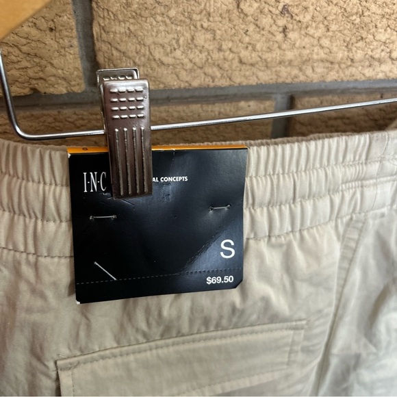 NWT I.N.C. International Concepts Men's Marco Cargo Pants Khaki Size Small - Picture 4 of 8